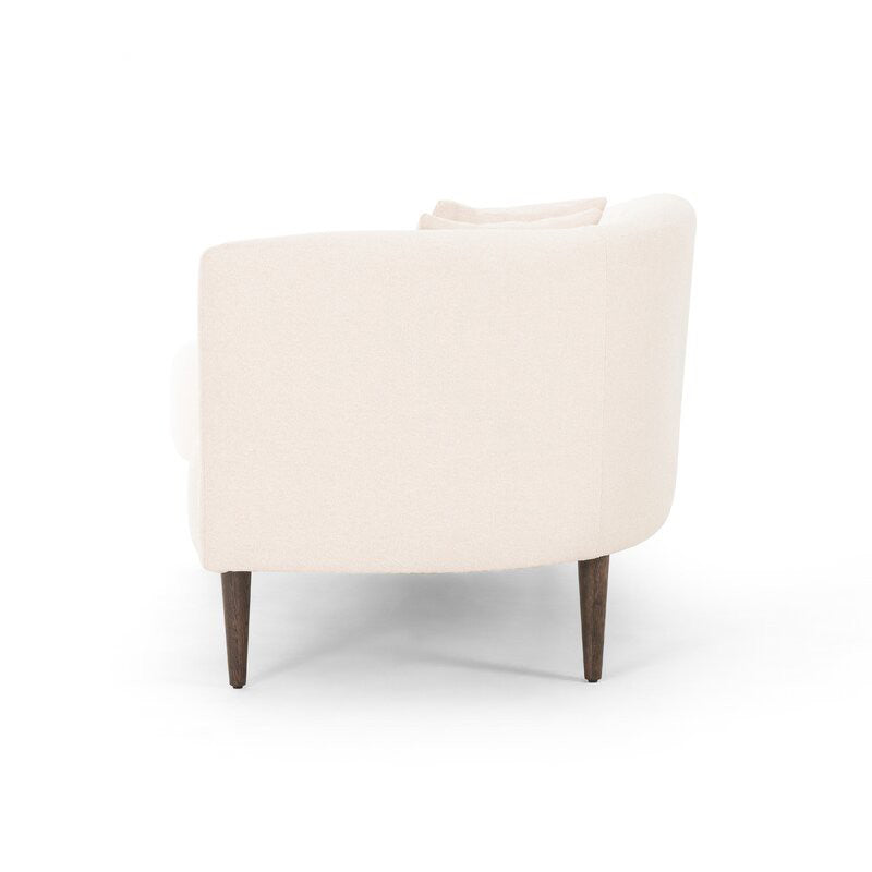 Living Room White Chaise Recessed Arms Modern Style Chaise Lounge with Upholster Clearhalo 'Chairs & Seating' 'Chaise Lounge' 'chaise_lounge' 'furn' 'furn_chaise_lounge' 'Furniture' 'Living Room Furniture' 7297973