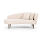 Living Room White Chaise Recessed Arms Modern Style Chaise Lounge with Upholster Right-Arm Chaise Clearhalo 'Chairs & Seating' 'Chaise Lounge' 'chaise_lounge' 'furn' 'furn_chaise_lounge' 'Furniture' 'Living Room Furniture' 7297974