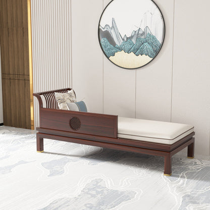 Living Room White Chaise Square Arms Modern Chaise Lounge with Wooden Base Right-Arm Chaise Clearhalo 'Chairs & Seating' 'Chaise Lounge' 'chaise_lounge' 'furn' 'furn_chaise_lounge' 'Furniture' 'Living Room Furniture' 7297981