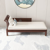 Living Room White Chaise Square Arms Modern Chaise Lounge with Wooden Base Clearhalo 'Chairs & Seating' 'Chaise Lounge' 'chaise_lounge' 'furn' 'furn_chaise_lounge' 'Furniture' 'Living Room Furniture' 7297983
