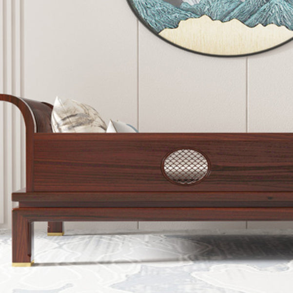 Living Room White Chaise Square Arms Modern Chaise Lounge with Wooden Base Clearhalo 'Chairs & Seating' 'Chaise Lounge' 'chaise_lounge' 'furn' 'furn_chaise_lounge' 'Furniture' 'Living Room Furniture' 7297985