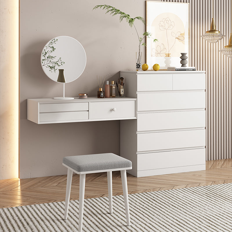 Tocador contemporáneo tocador de cofre de almacenamiento de madera con 6 cajones