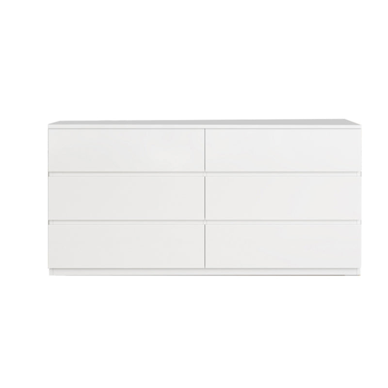 Tocador contemporáneo tocador de cofre de almacenamiento de madera con 6 cajones