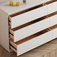 Tocador contemporáneo tocador de cofre de almacenamiento de madera con 6 cajones