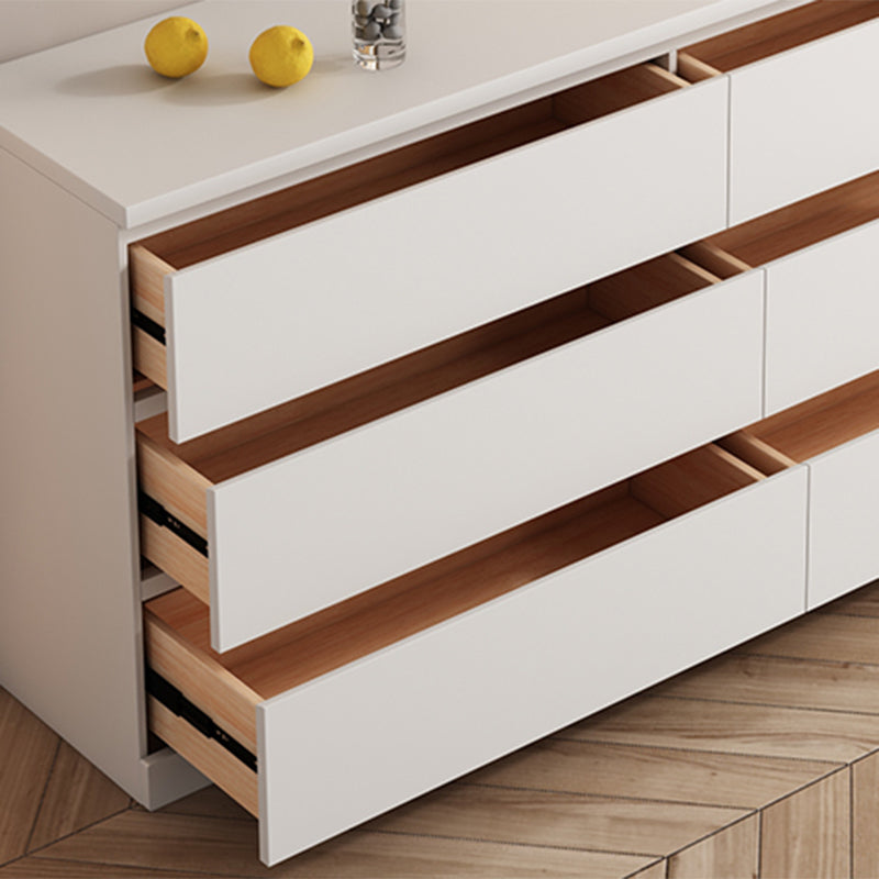 Tocador contemporáneo tocador de cofre de almacenamiento de madera con 6 cajones