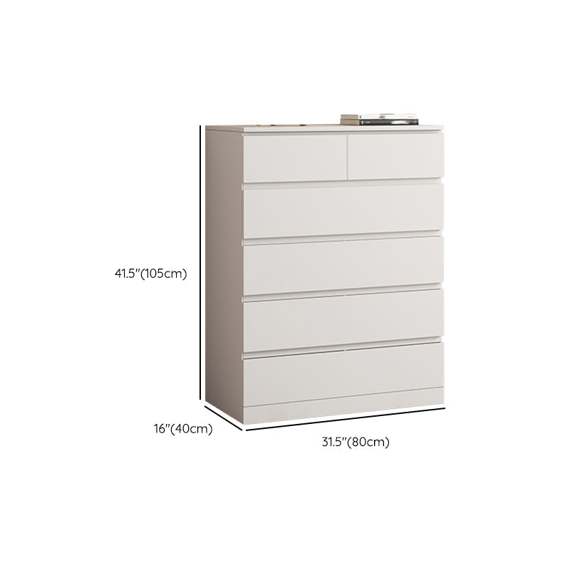 Tocador contemporáneo tocador de cofre de almacenamiento de madera con 6 cajones