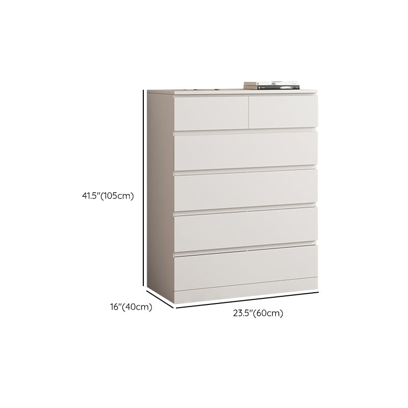 Tocador contemporáneo tocador de cofre de almacenamiento de madera con 6 cajones