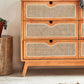Tocador tradicional tocador de pecho de almacenamiento de madera con cajones
