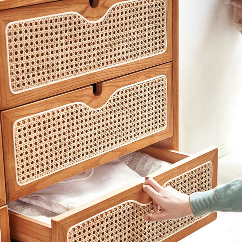 Tocador tradicional tocador de pecho de almacenamiento de madera con cajones