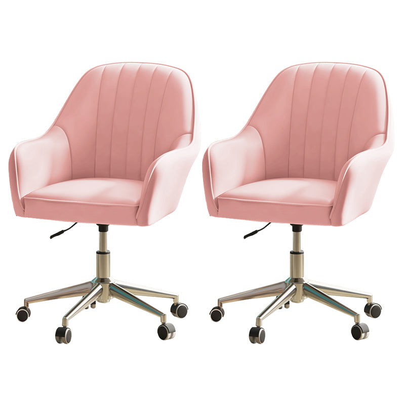 Chaise de bureau moderne chaise de hauteur de siège réglable en cuir sans bras avec roues