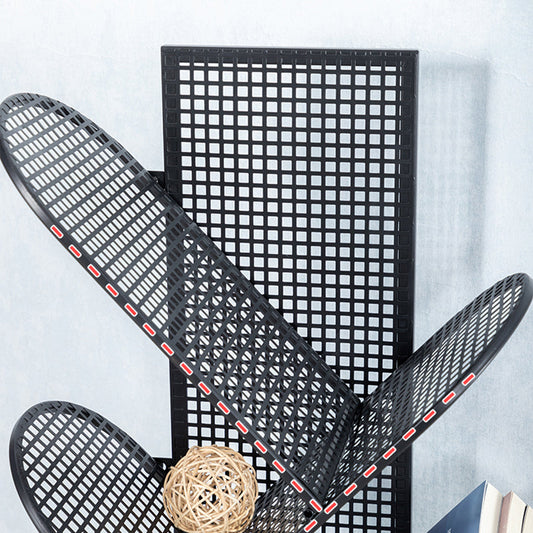 Scandinavian Metal Bookshelf Standard Closed Back Bookcase with Shelves Clearhalo 'Bookcases' 'furn' 'furn_bookcases' 'Furniture' 'Office Furniture' 7298643