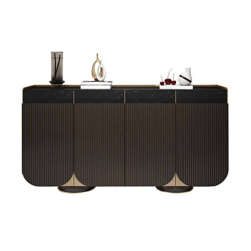 Glam Sideboard Stone Sideboard Buffet with Drawers for Dining Room Clearhalo 'buffet_sideboard' 'Buffets & Sideboards' 'furn' 'furn_buffet_sideboard' 'Furniture' 'Kitchen & Dining Furniture' 7298719