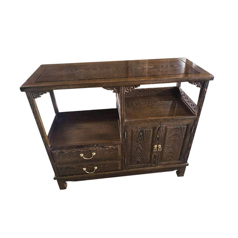 Gabinetes de servidor de madera de 2 cajones modernos incluidos para la sala de estar