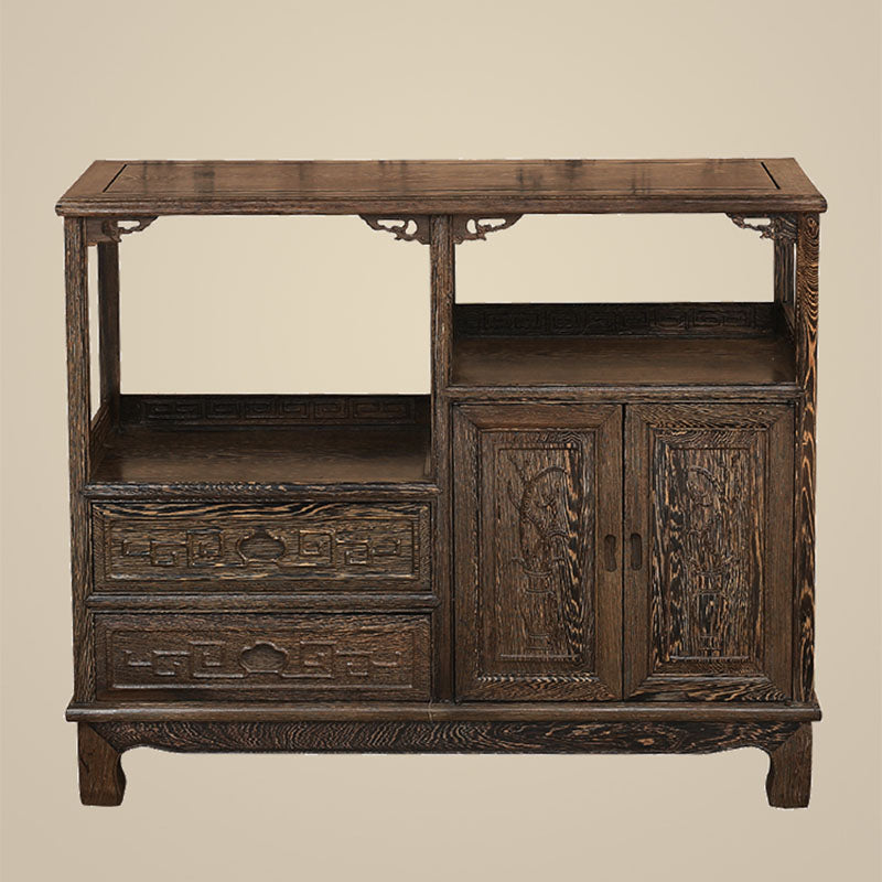 Gabinetes de servidor de madera de 2 cajones modernos incluidos para la sala de estar