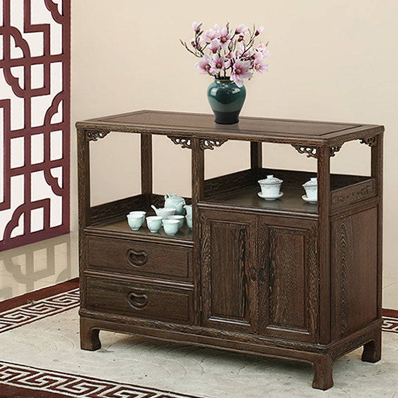 Gabinetes de servidor de madera de 2 cajones modernos incluidos para la sala de estar