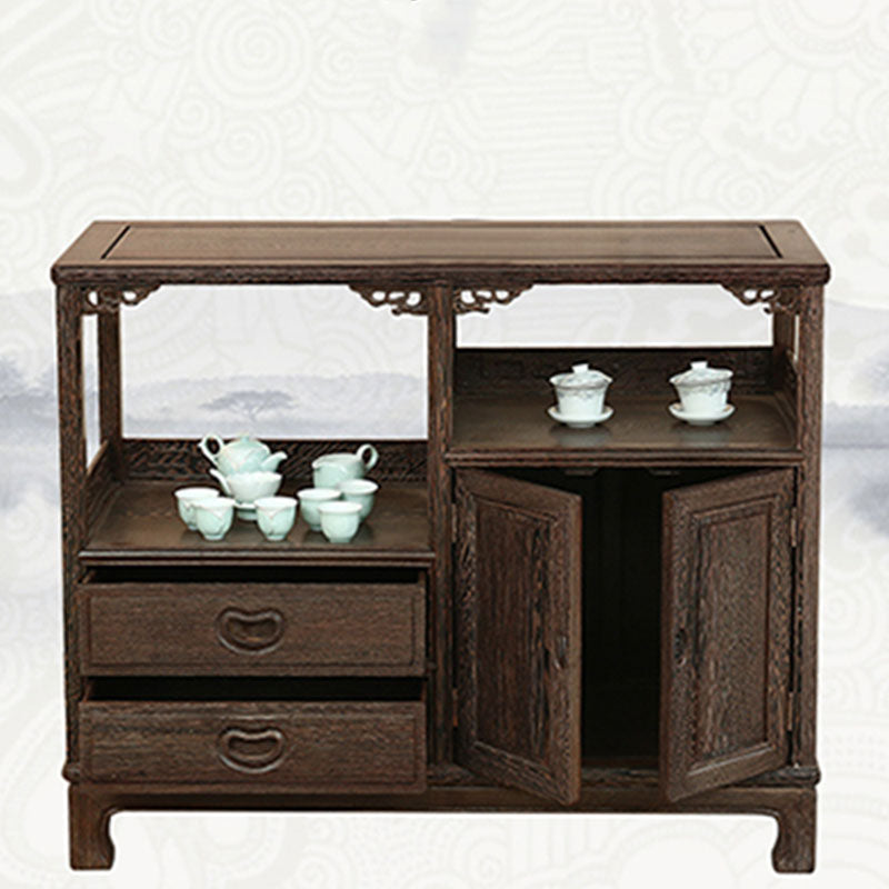 Gabinetes de servidor de madera de 2 cajones modernos incluidos para la sala de estar