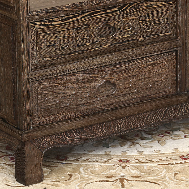 Gabinetes de servidor de madera de 2 cajones modernos incluidos para la sala de estar