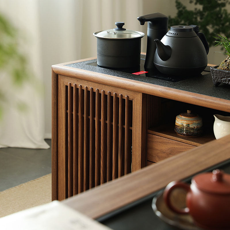 Modernism Wood aparador Tabla 2 Gabinetes de servidor de cajones incluidos para la sala de estar