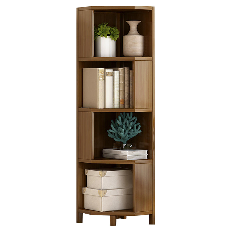 Mid-Century Modern Brown Lacquer Chest Rectangle Accent Chest 18"L x 13"W x 54"H Clearhalo 'Cabinets & Chests' 'cabinets_chests' 'furn' 'furn_cabinets_chests' 'Furniture' 'Living Room Furniture' 7299005