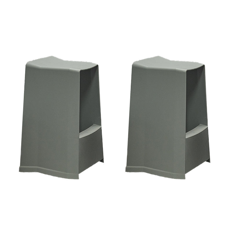 Plastikstuhlhocker moderner Stil Rückenfreie Barhocker für Wohnzimmer