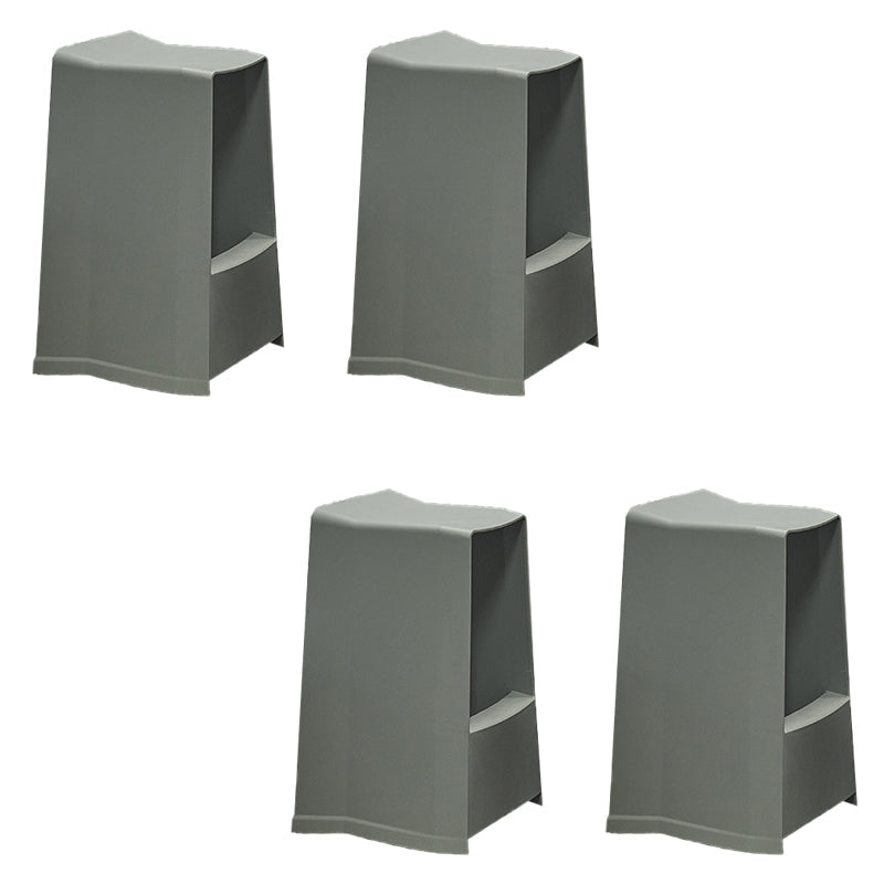 Plastikstuhlhocker moderner Stil Rückenfreie Barhocker für Wohnzimmer