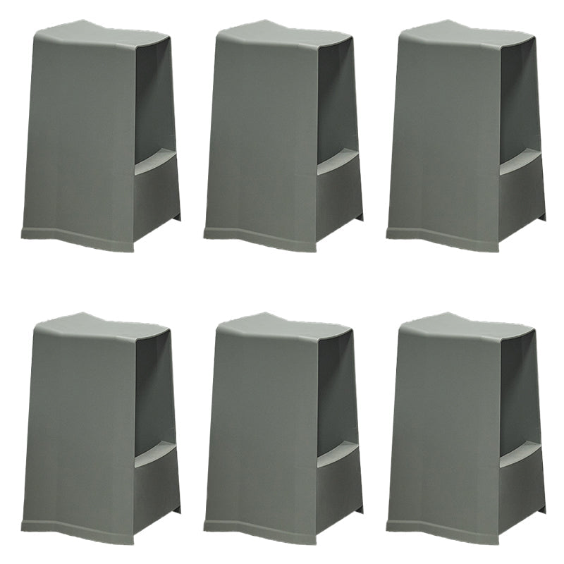 Plastikstuhlhocker moderner Stil Rückenfreie Barhocker für Wohnzimmer