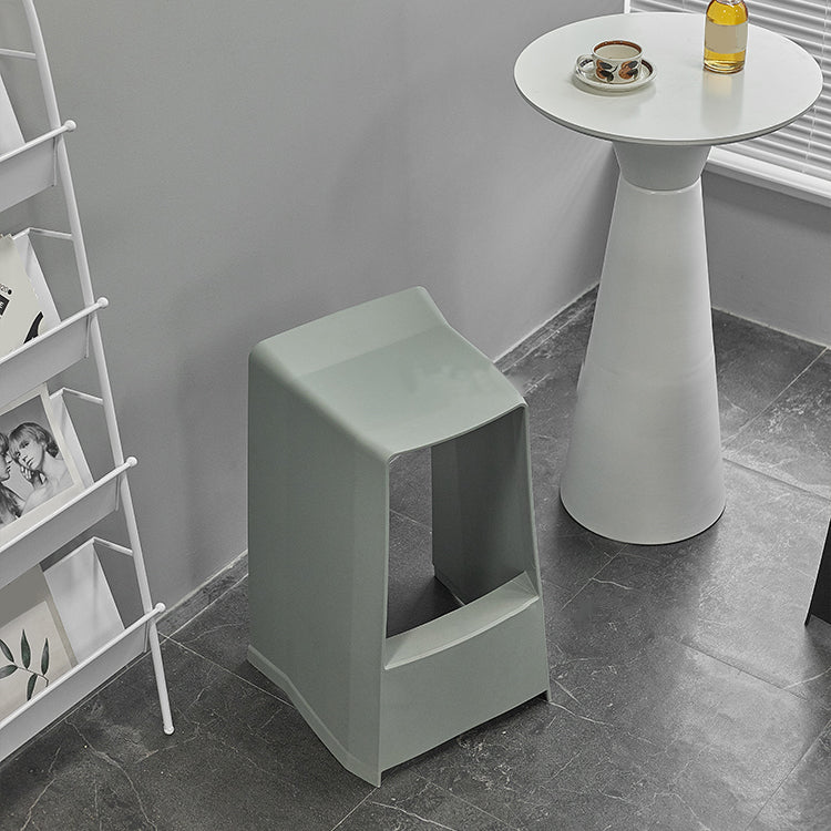 Plastikstuhlhocker moderner Stil Rückenfreie Barhocker für Wohnzimmer