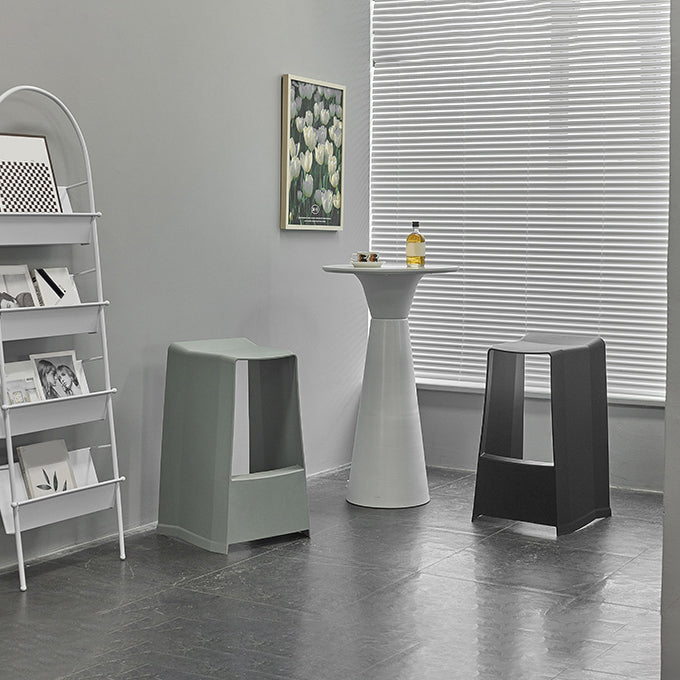 Plastikstuhlhocker moderner Stil Rückenfreie Barhocker für Wohnzimmer