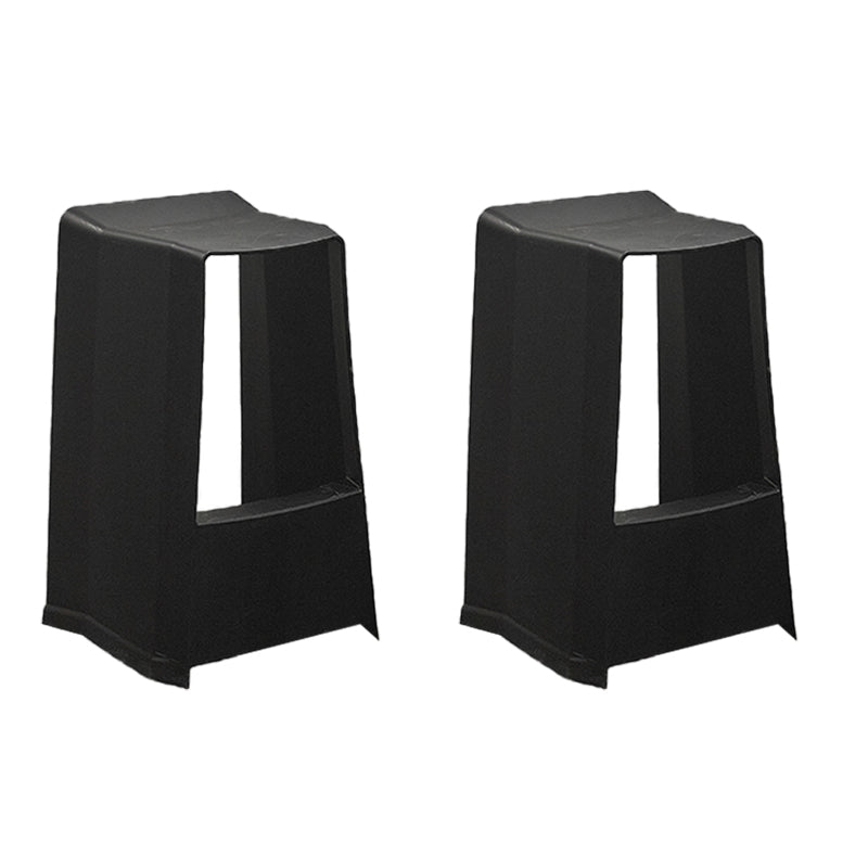 Plastikstuhlhocker moderner Stil Rückenfreie Barhocker für Wohnzimmer