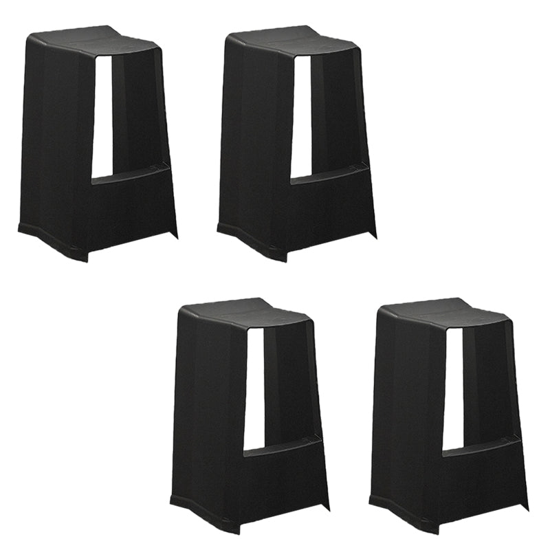 Plastikstuhlhocker moderner Stil Rückenfreie Barhocker für Wohnzimmer