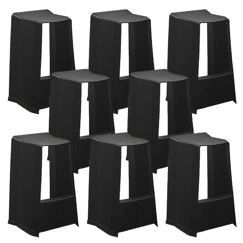 Plastikstuhlhocker moderner Stil Rückenfreie Barhocker für Wohnzimmer