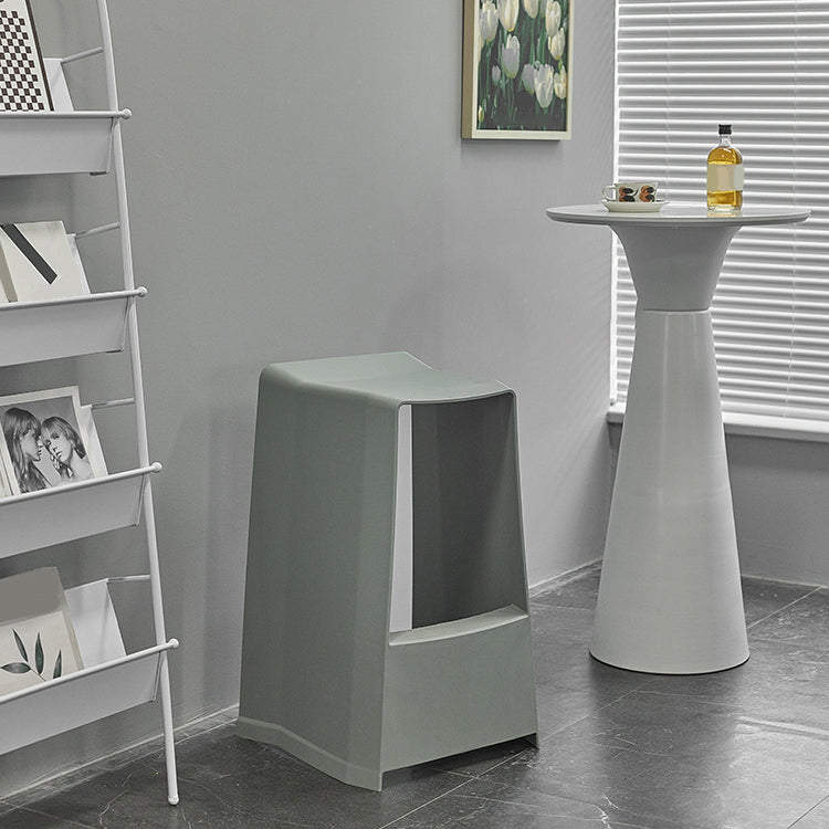 Plastikstuhlhocker moderner Stil Rückenfreie Barhocker für Wohnzimmer