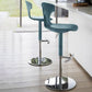 Adjustable Height Bar Stool Leather Backrest Bar Stools for Dining Room