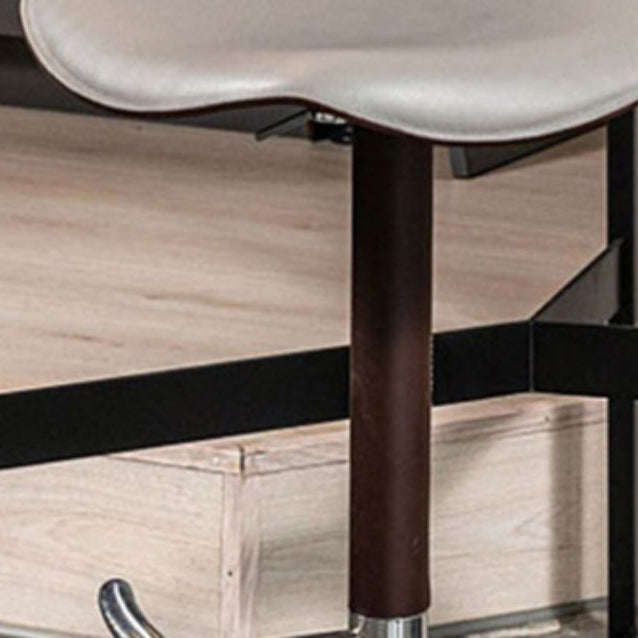 Adjustable Height Bar Stool Leather Backrest Bar Stools for Dining Room