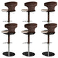 Adjustable Height Bar Stool Leather Backrest Bar Stools for Dining Room