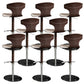 Adjustable Height Bar Stool Leather Backrest Bar Stools for Dining Room