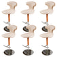 Adjustable Height Bar Stool Leather Backrest Bar Stools for Dining Room