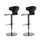 Adjustable Height Bar Stool Leather Backrest Bar Stools for Dining Room
