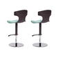 Adjustable Height Bar Stool Leather Backrest Bar Stools for Dining Room