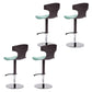 Adjustable Height Bar Stool Leather Backrest Bar Stools for Dining Room