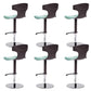 Adjustable Height Bar Stool Leather Backrest Bar Stools for Dining Room