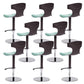 Adjustable Height Bar Stool Leather Backrest Bar Stools for Dining Room