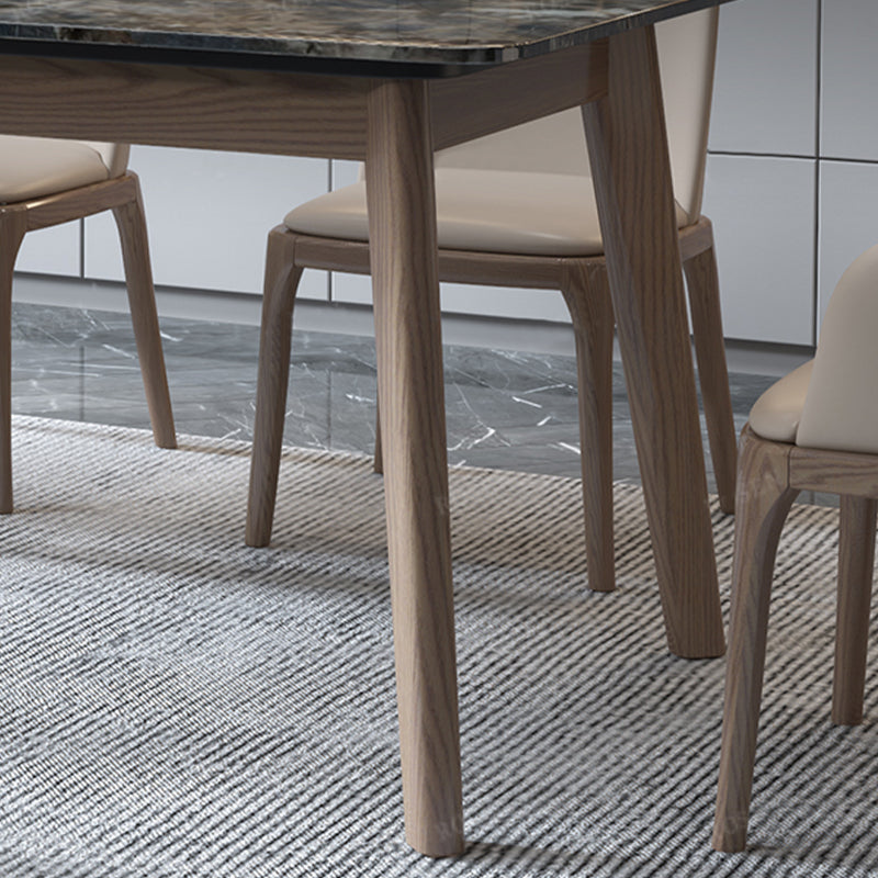 4 Legs Dining Room Table Rectangle Dinner Room Kitchen Table Clearhalo 'Dining Tables & Seating' 'Dining Tables' 'dining_table' 'furn' 'furn_dining_table' 'Furniture' 'Kitchen & Dining Furniture' 7301346