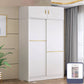 Contemporary White Wood Frame Wardrobe Freestanding Wardrobe with Soft Close Doors