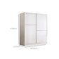 Contemporary White Wood Frame Wardrobe Freestanding Wardrobe with Soft Close Doors