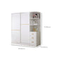 Contemporary White Wood Frame Wardrobe Freestanding Wardrobe with Soft Close Doors