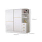 Contemporary White Wood Frame Wardrobe Freestanding Wardrobe with Soft Close Doors