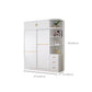 Contemporary White Wood Frame Wardrobe Freestanding Wardrobe with Soft Close Doors