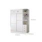Contemporary White Wood Frame Wardrobe Freestanding Wardrobe with Soft Close Doors