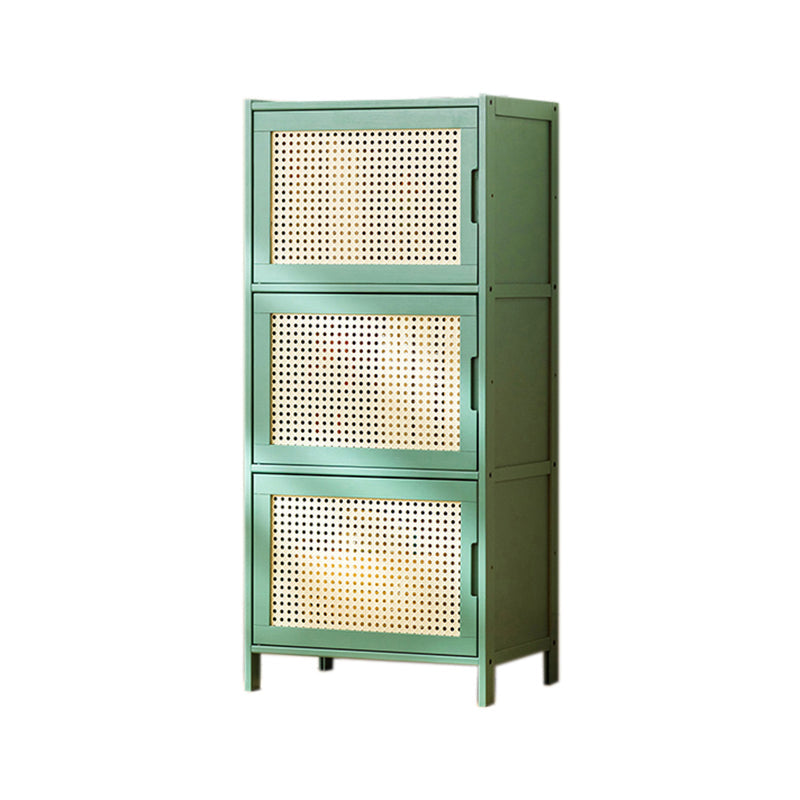 Contemporary Green Wood Accent Cabinet Rectangle Grooves Accent Cabinet Clearhalo 'Cabinets & Chests' 'cabinets_chests' 'furn' 'furn_cabinets_chests' 'Furniture' 'Living Room Furniture' 7301960